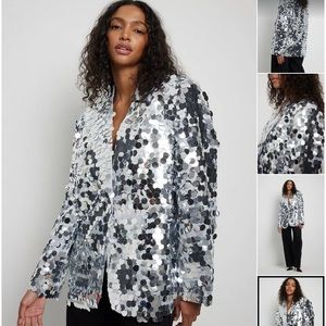 NA-KD Sequin Blazer, never worn